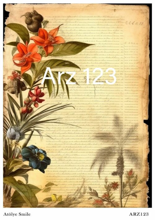 ATÖLYE SMİLE ÖZEL SERİ PİRİNÇ DEKOPAJ ARZ-123
