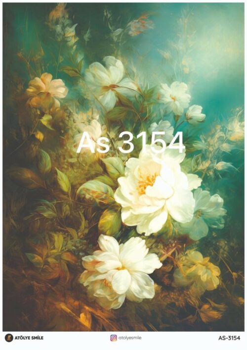 ATÖLYE SMİLE ÖZEL SERİ PİRİNÇ DEKOPAJ AS-3154