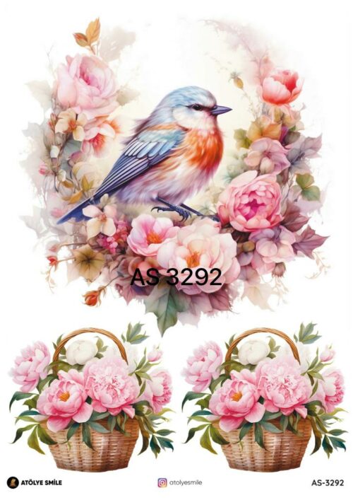 ATÖLYE SMİLE ÖZEL SERİ PİRİNÇ DEKOPAJ AS-3292
