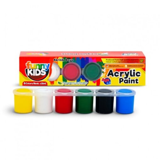 FUNNY KIDS ACRYLİC 6*25ML SIRALI SET