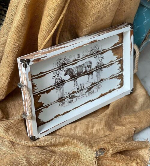 Alternative view of HASIR SAPLI MASİF DİKDÖRTGEN TEPSİ