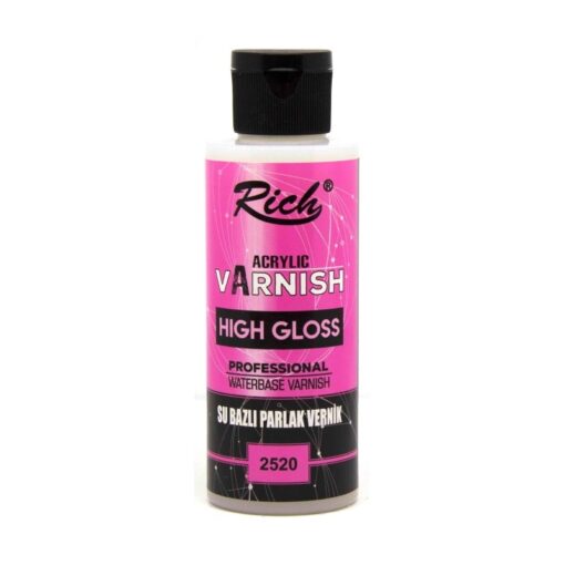 Rich Su Bazlı High Gloss Parlak Vernik 120cc