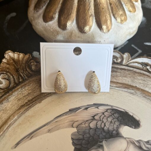 TAŞLI MİNİ GOLD KÜPE