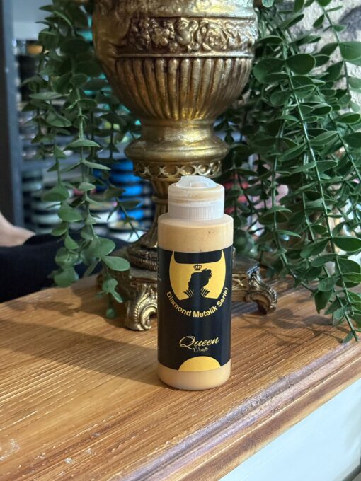 QUEEN CRAFT DİAMOND METALİK SERİ 120 ML-GOLD