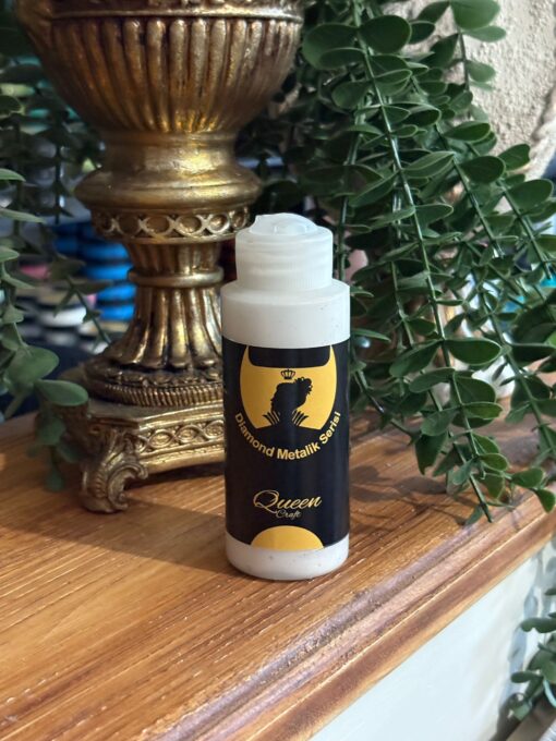 QUEEN CRAFT DİAMOND METALİK SERİ 120 ML-İNCİ BEYAZI