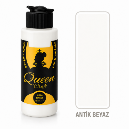 QUEEN CRAFT MULTİ 120 ML-ANTİK BEYAZ