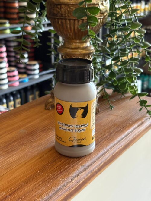 QUEEN CRAFT KENDİNDEN VERNİKLİ BOYA 260 ML-SİYAH ELMAS