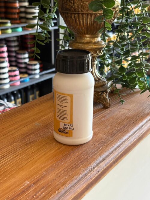 Alternative view of QUEEN CRAFT KENDİNDEN VERNİKLİ BOYA 260 ML-BEYAZ