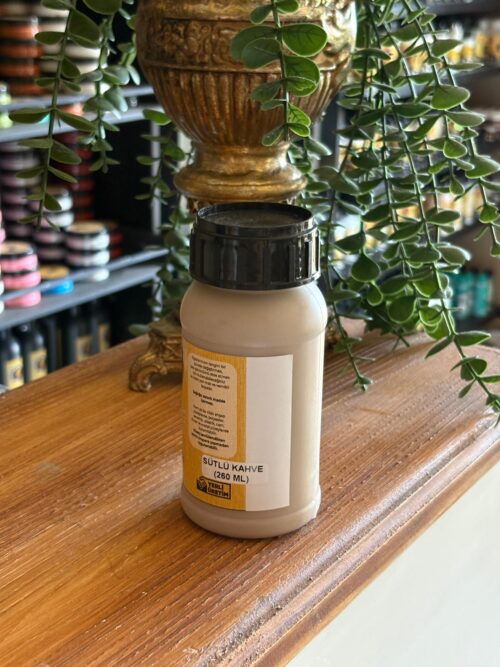 Alternative view of QUEEN CRAFT KENDİNDEN VERNİKLİ BOYA 260 ML-SÜTLÜ KAHVE