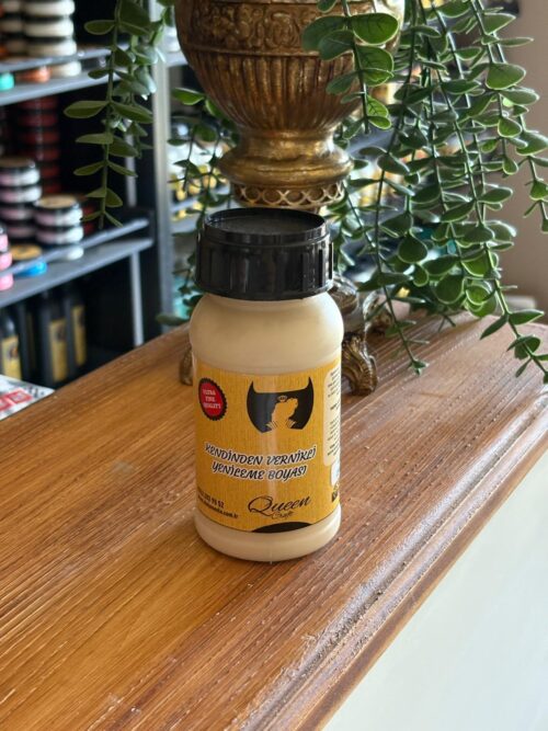 QUEEN CRAFT KENDİNDEN VERNİKLİ BOYA 260 ML-VİZON