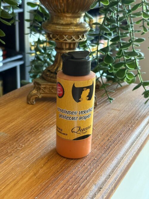 QUEEN CRAFT KENDİNDEN VERNİKLİ BOYA 120 ML-KAVUN