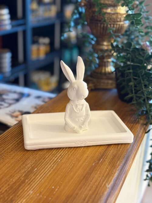 DİKDÖRTGEN TABAKLI KIZ  TAVŞAN TABAK