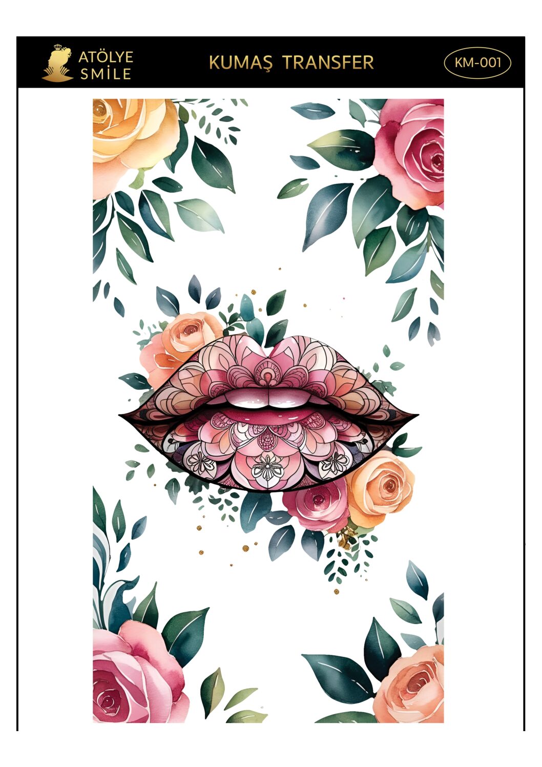 ATÖLYE SMİLE KUMAŞ TRANSFER-KM001