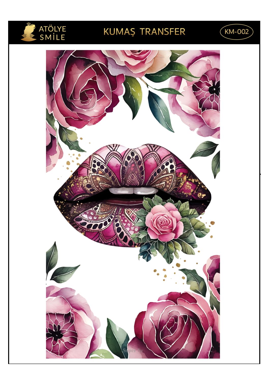 ATÖLYE SMİLE KUMAŞ TRANSFER-KM002