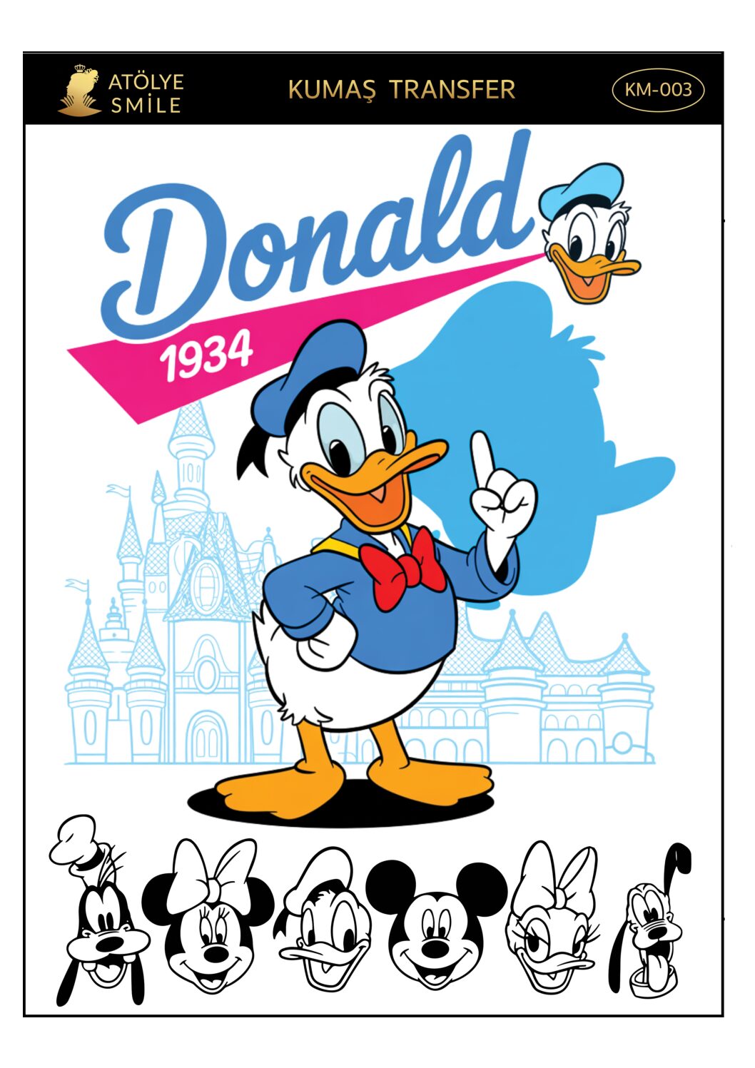 ATÖLYE SMİLE KUMAŞ TRANSFER-KM003