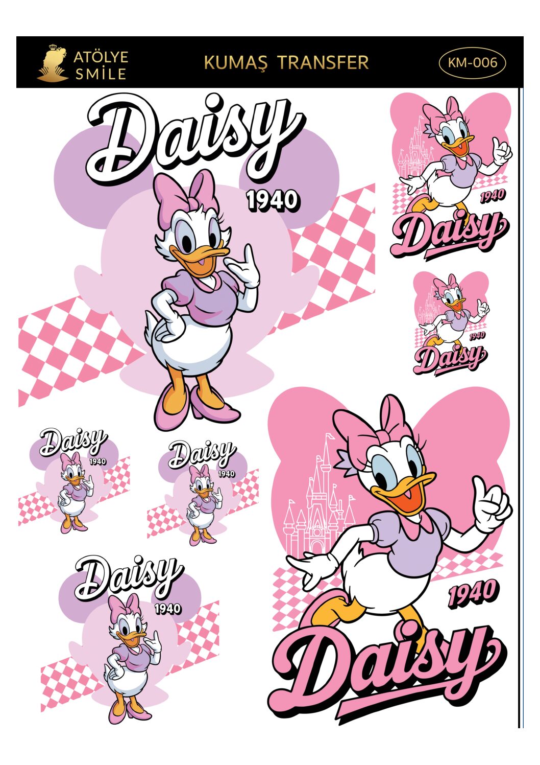 ATÖLYE SMİLE KUMAŞ TRANSFER-KM006