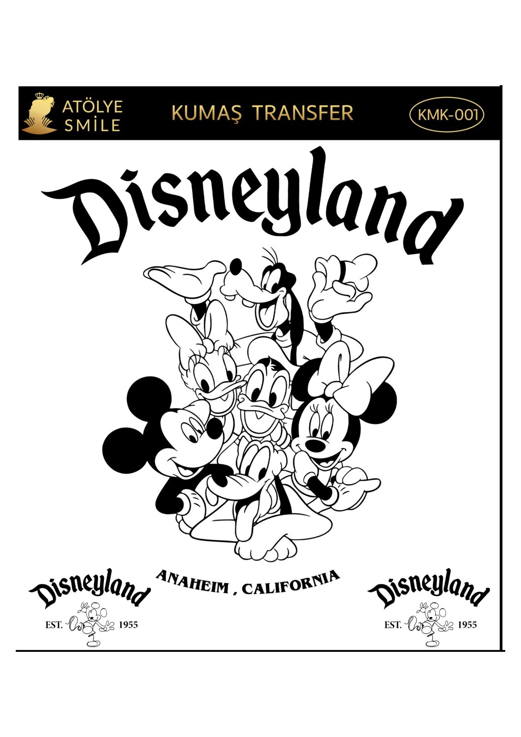 ATÖLYE SMİLE KUMAŞ TRANSFER-KMK001