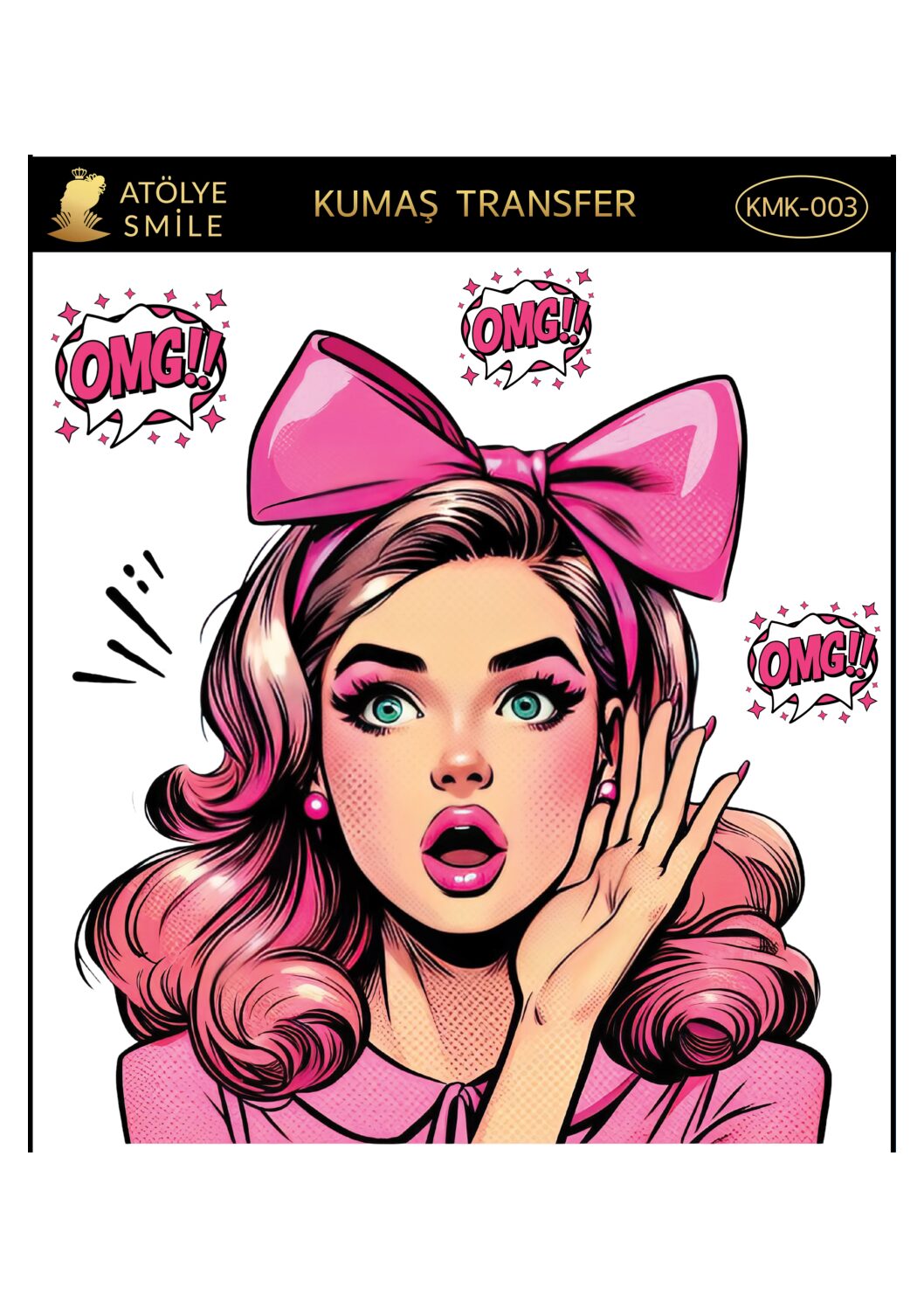 ATÖLYE SMİLE KUMAŞ TRANSFER-KMK003