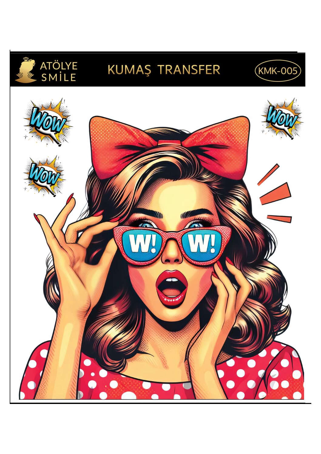 ATÖLYE SMİLE KUMAŞ TRANSFER-KMK005