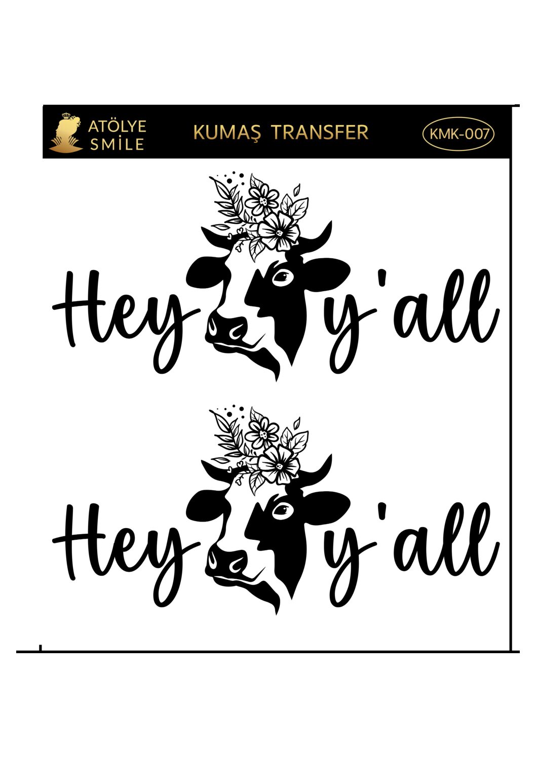 ATÖLYE SMİLE KUMAŞ TRANSFER-KMK007