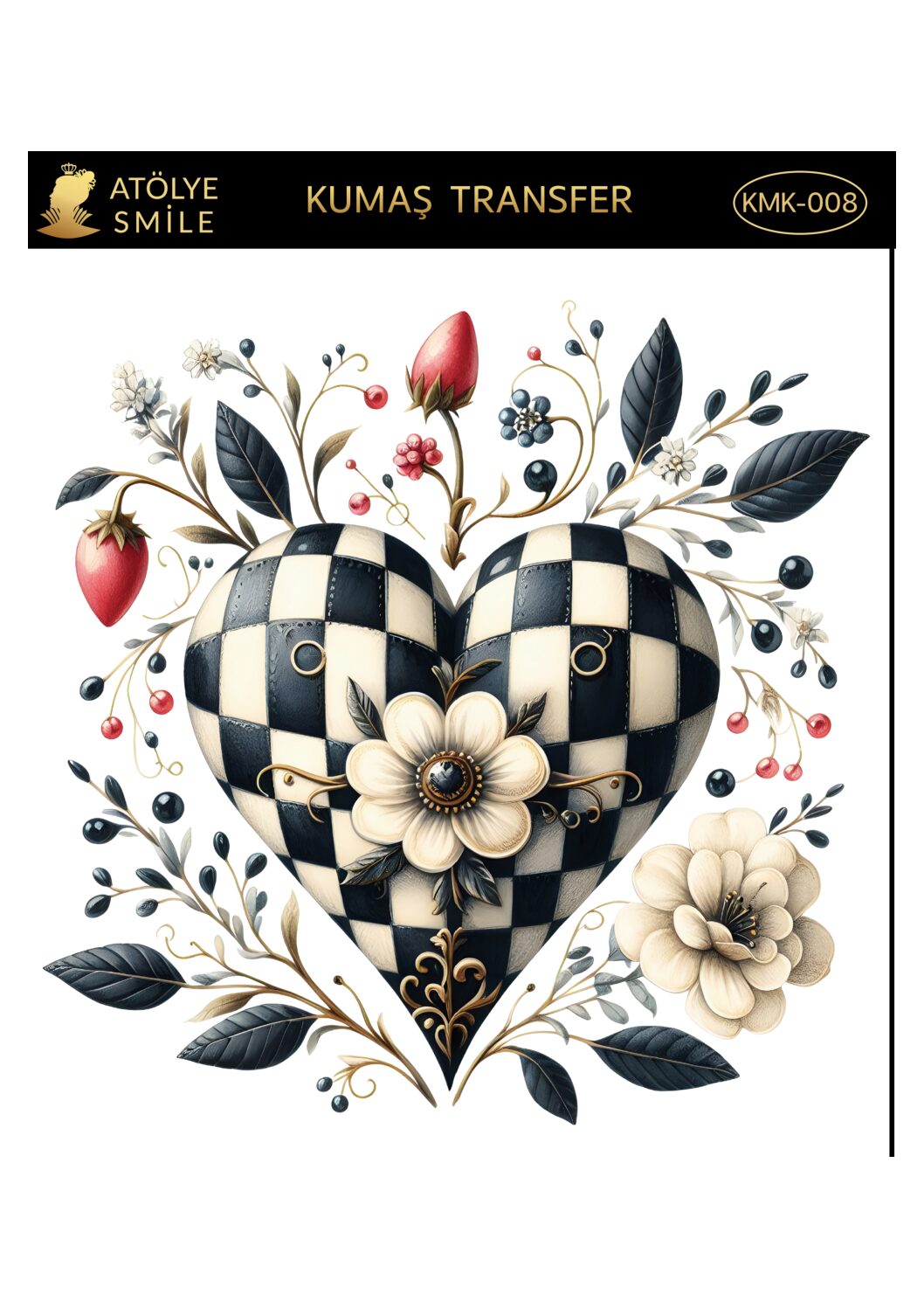 ATÖLYE SMİLE KUMAŞ TRANSFER-KMK008
