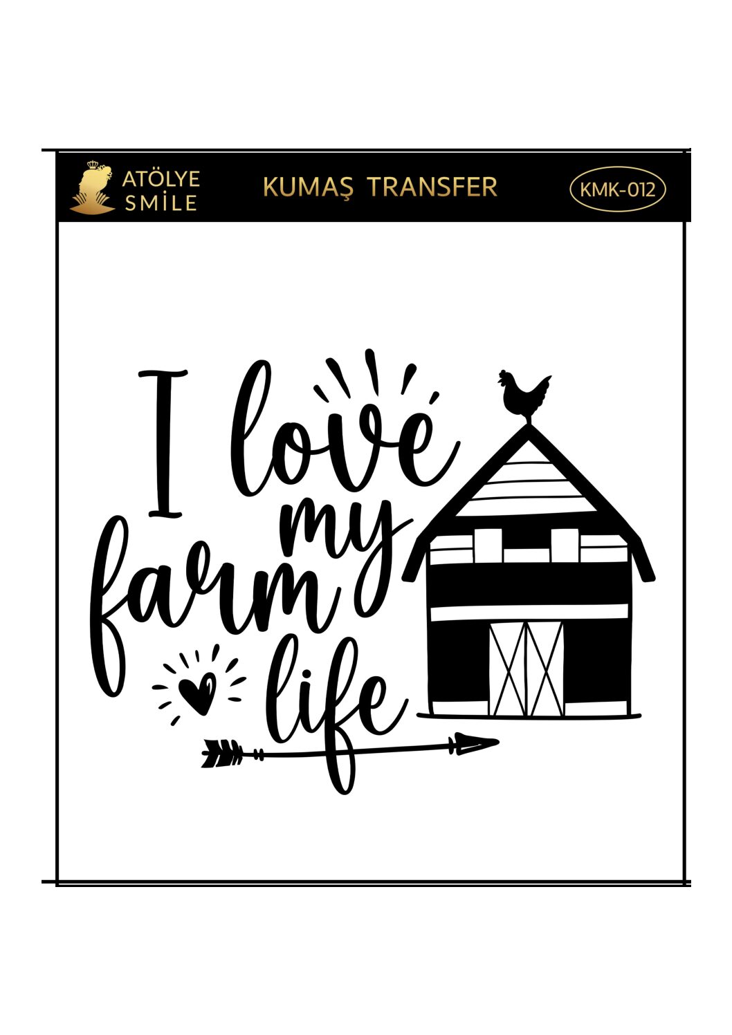 ATÖLYE SMİLE KUMAŞ TRANSFER-KMK012