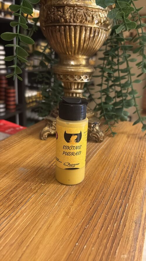 QUEEN CRAFT ESKİTME PUDRASI-OKSİT SARI