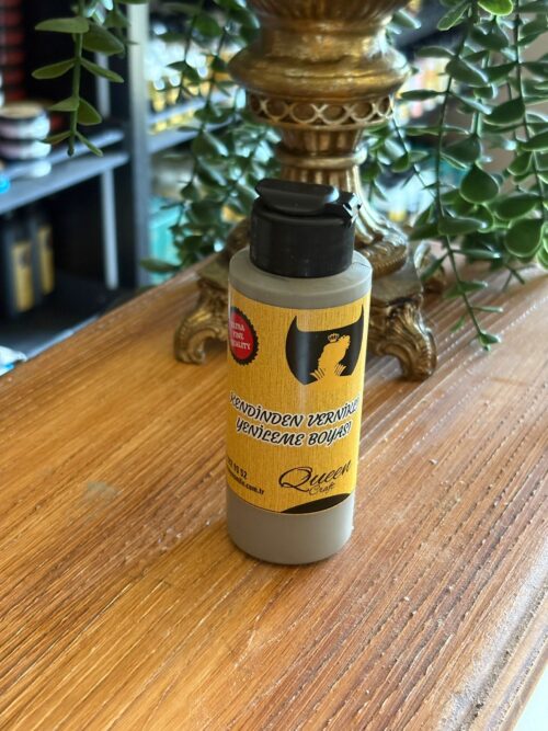 QUEEN CRAFT KENDİNDEN VERNİKLİ BOYA 120 ML-SİYAH ELMAS