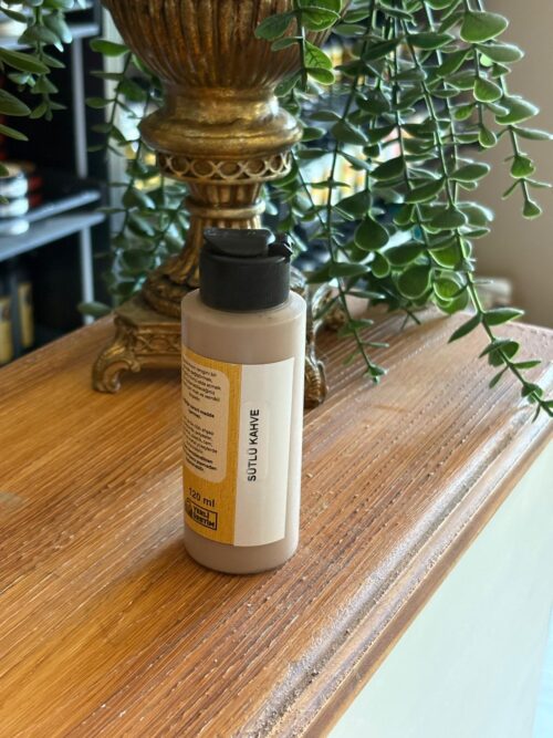 Alternative view of QUEEN CRAFT KENDİNDEN VERNİKLİ BOYA 120 ML-SÜTLÜ KAHVE