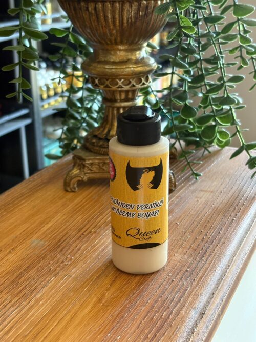 QUEEN CRAFT KENDİNDEN VERNİKLİ BOYA 120 ML-VİZON