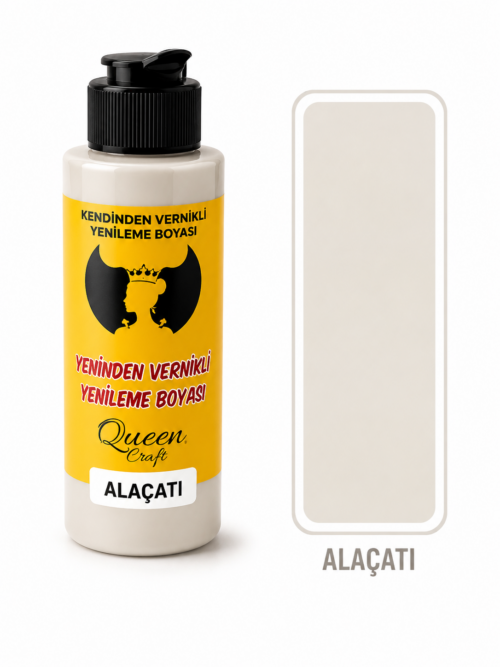 QUEEN CRAFT KENDİNDEN VERNİKLİ BOYA 120 ML-ALAÇATI
