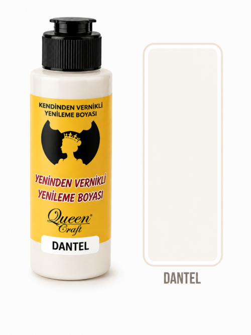 QUEEN CRAFT KENDİNDEN VERNİKLİ BOYA 120 ML-DANTEL
