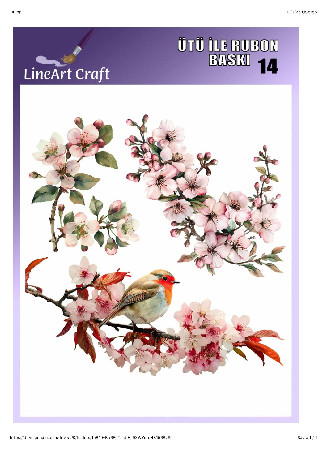 LİNEART ÜTÜ TRANSFER LNT 14