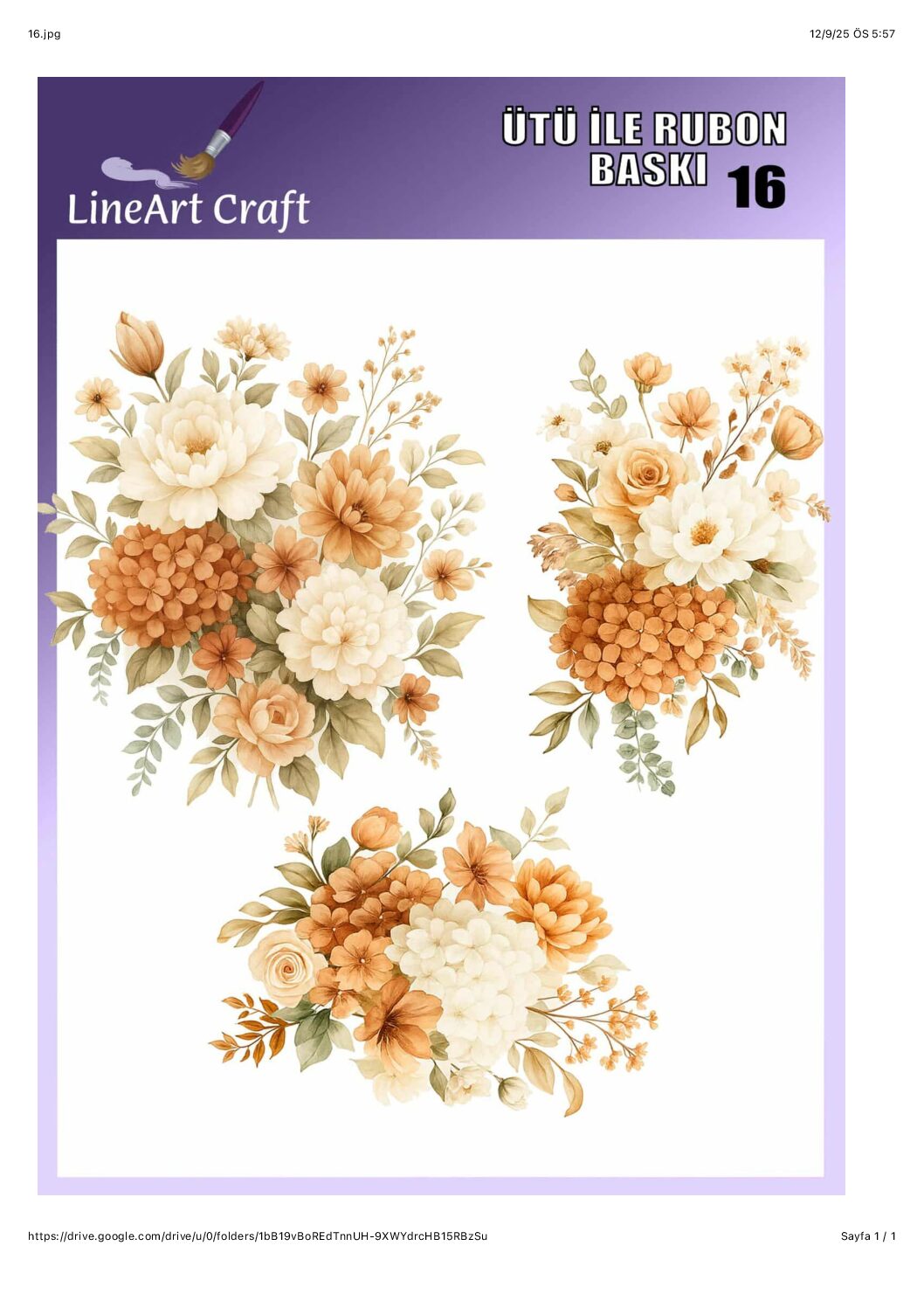 LİNEART ÜTÜ TRANSFER LNT 16