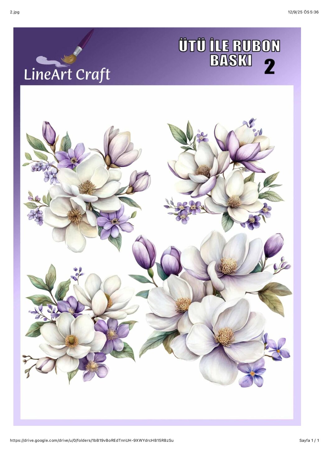 LİNEART ÜTÜ TRANSFER LNT2