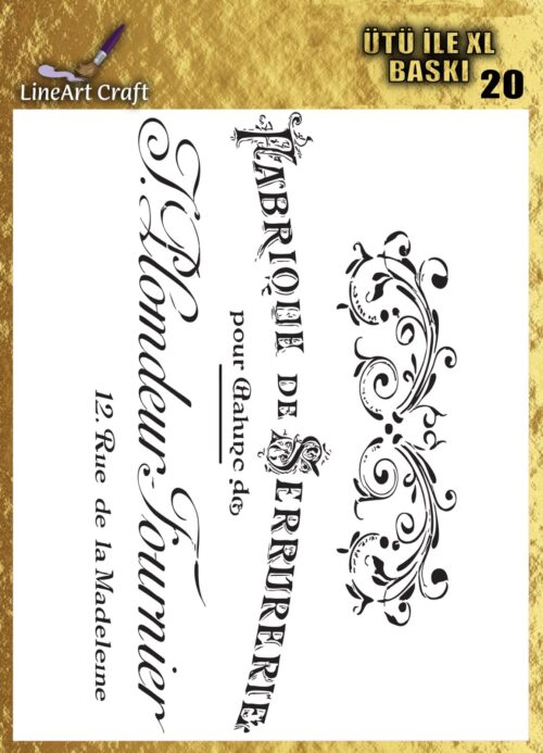 LİNEART ÜTÜ TRANSFER XL-20