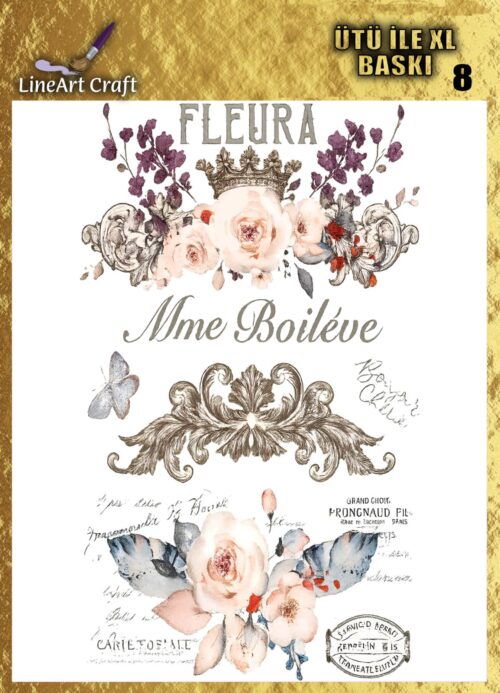 LİNEART ÜTÜ TRANSFER XL-08