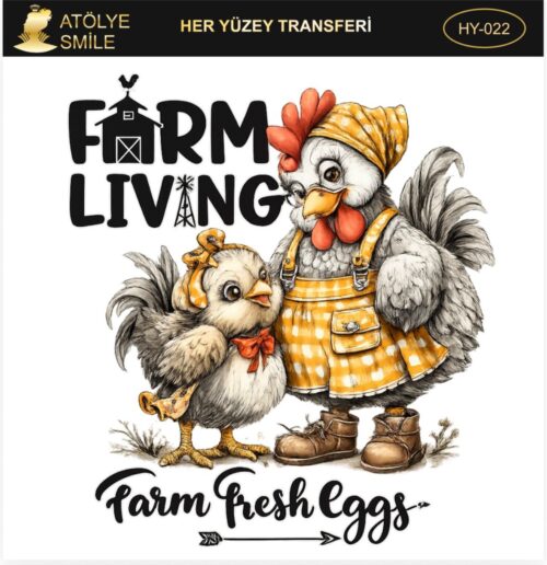 ATÖLYE SMİLE HER YÜZEY TRANSFER HY-022