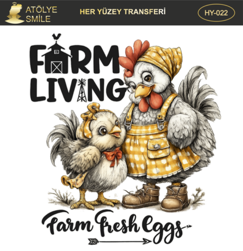 ATÖLYE SMİLE HER YÜZEY TRANSFER HY-022