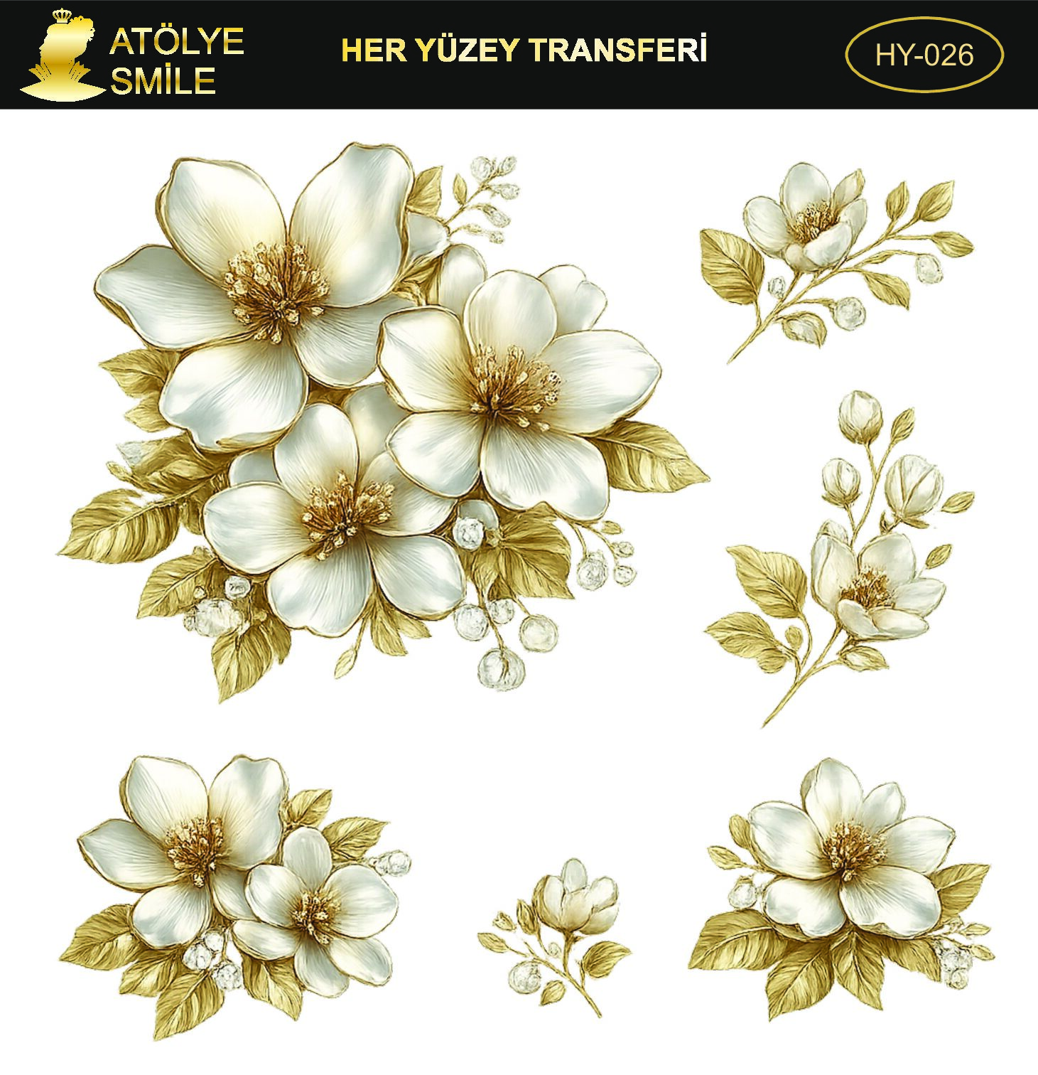 ATÖLYE SMİLE HER YÜZEY TRANSFER HY-026