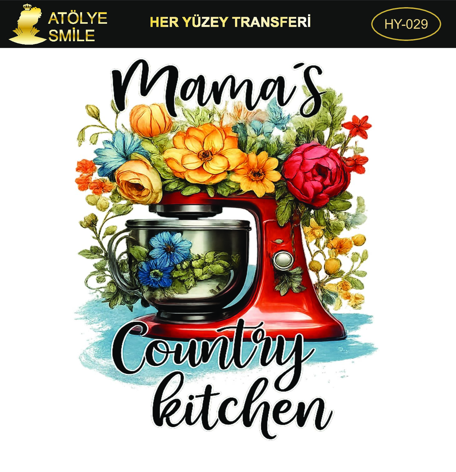 ATÖLYE SMİLE HER YÜZEY TRANSFER HY-029