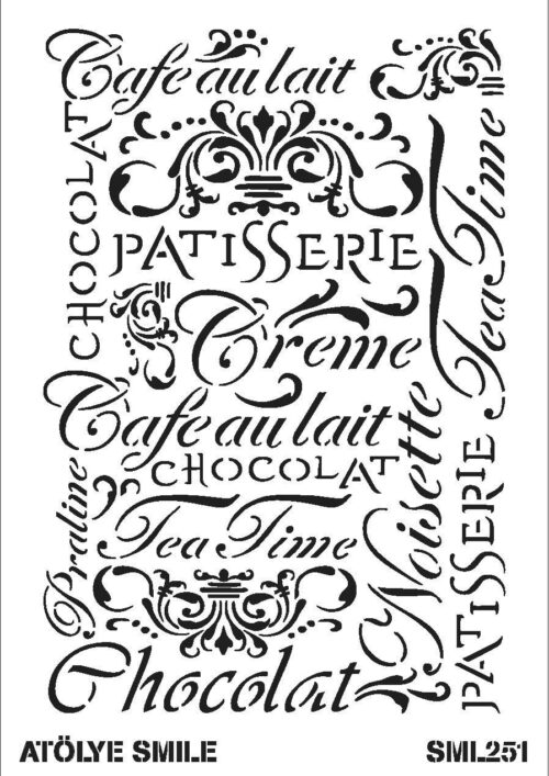 ATÖLYE SMİLE STENCİL SML 251