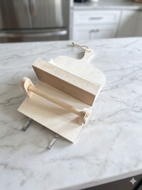 MASİF RAFLI EKMEK TAHTASI HAVLULUK METAL ASKLI