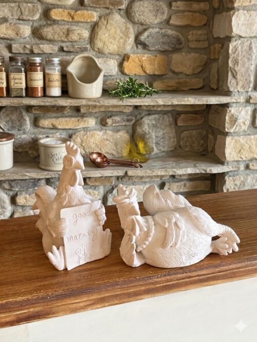 SMİLE DEKORATİF TAVUK HOROZ OBJE TAKIM