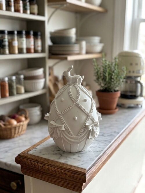 POLYESTER DEKORATİF TAVŞANLI YUMURTA