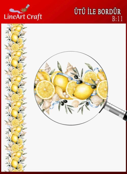 ÜTÜ İLE BORDÜR TRANSFER(5X150 CM)-B11