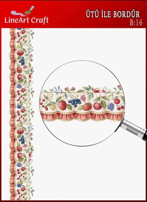 ÜTÜ İLE BORDÜR TRANSFER(5X150 CM)-B16