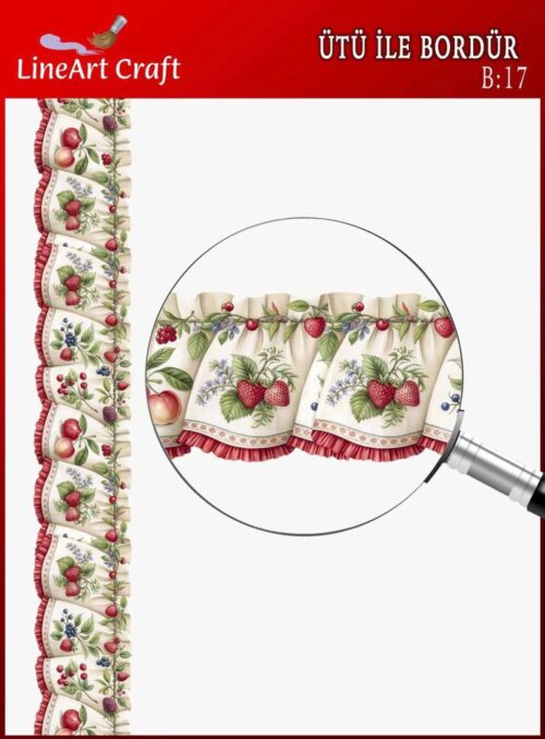 ÜTÜ İLE BORDÜR TRANSFER(5X150 CM)-B17