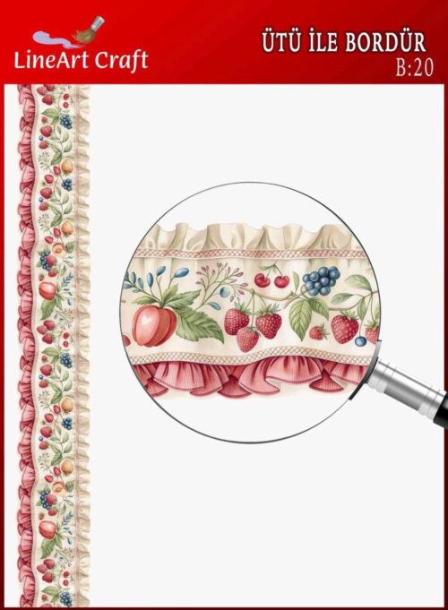 ÜTÜ İLE BORDÜR TRANSFER(5X150 CM)-B20