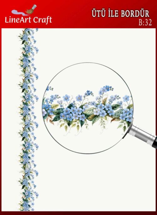 ÜTÜ İLE BORDÜR TRANSFER(5X150 CM)-B:32